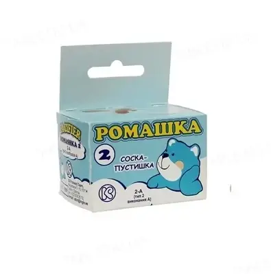 

Соска пустышка Ромашка-2 с кольцом