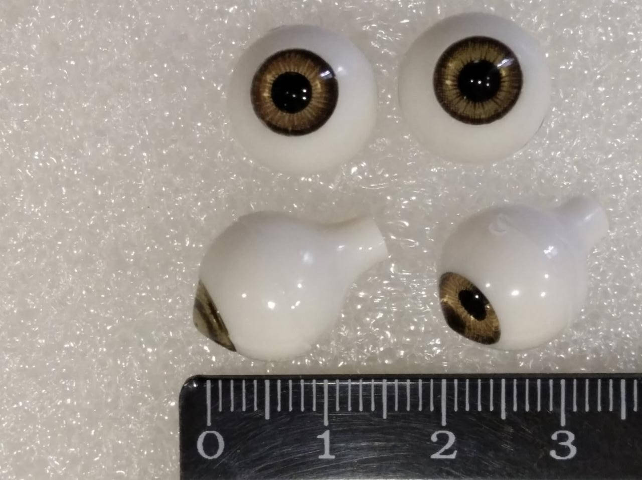 

Глаза акрил, реалистичные. Карие. Диаметр 12 мм. №ГР32