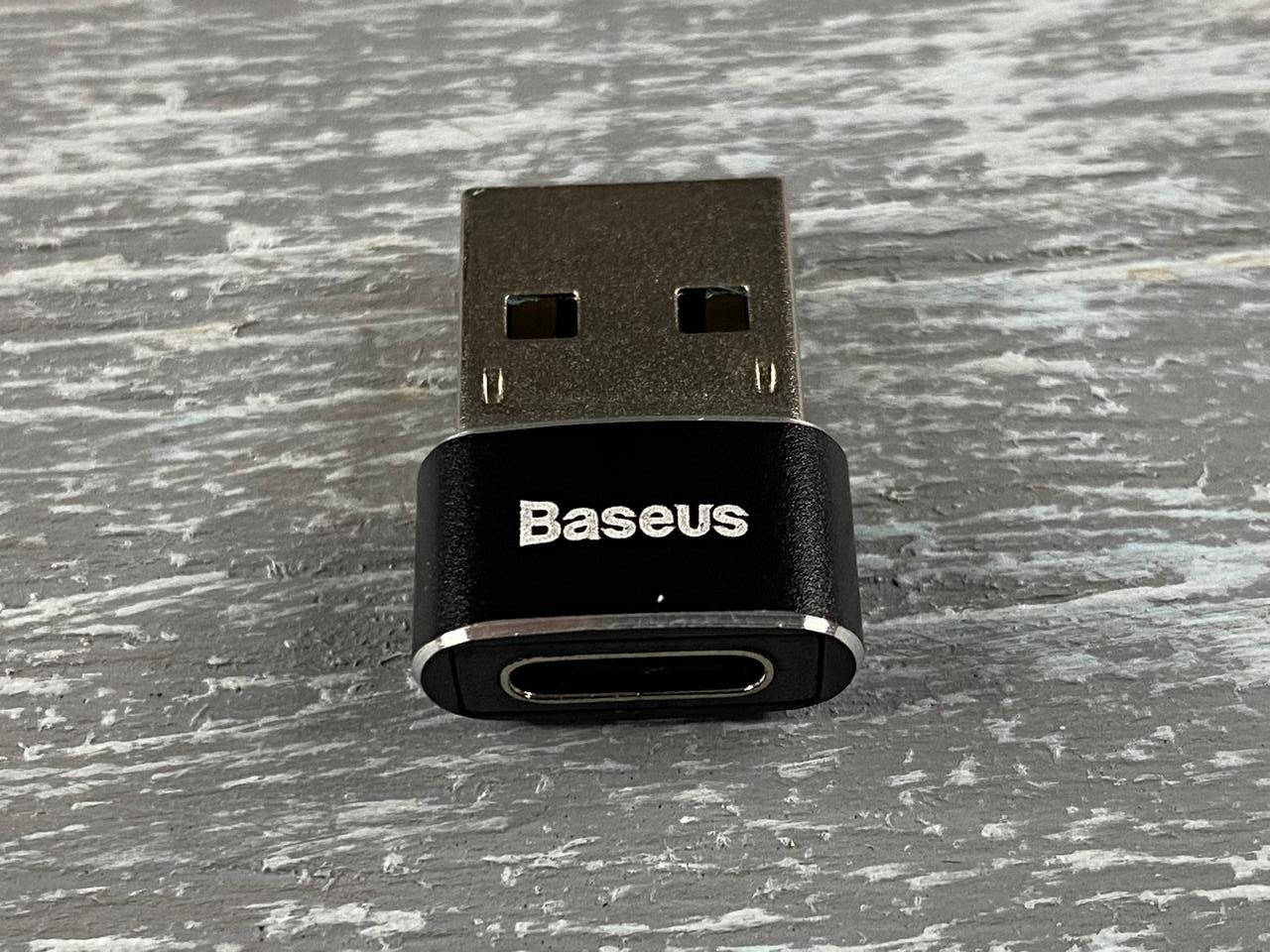 

USB переходник Baseus USB Female To Type-C Male Adapter Converter черный