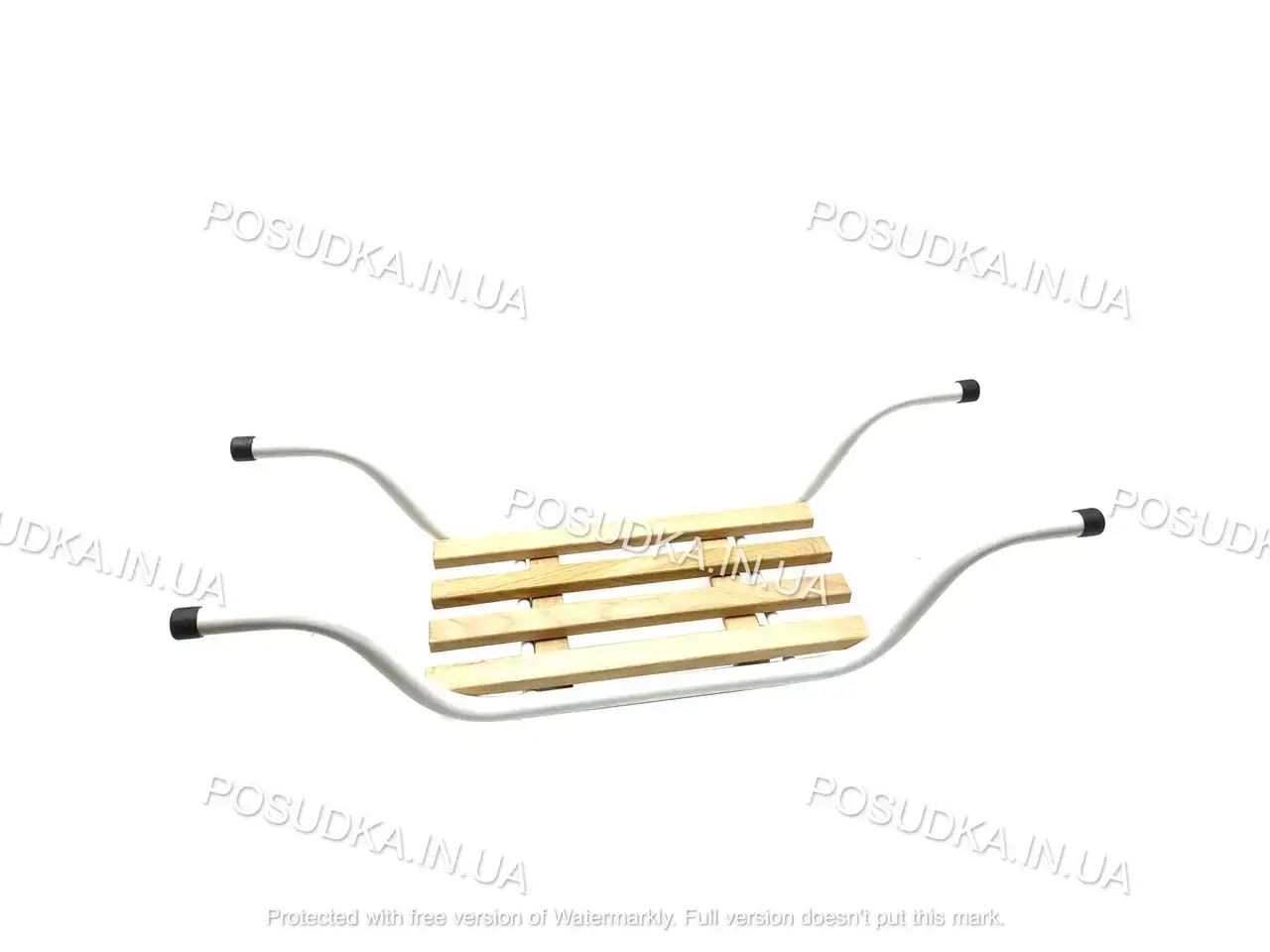 

Сиденье на ванную с деревянной накладкой, Белый