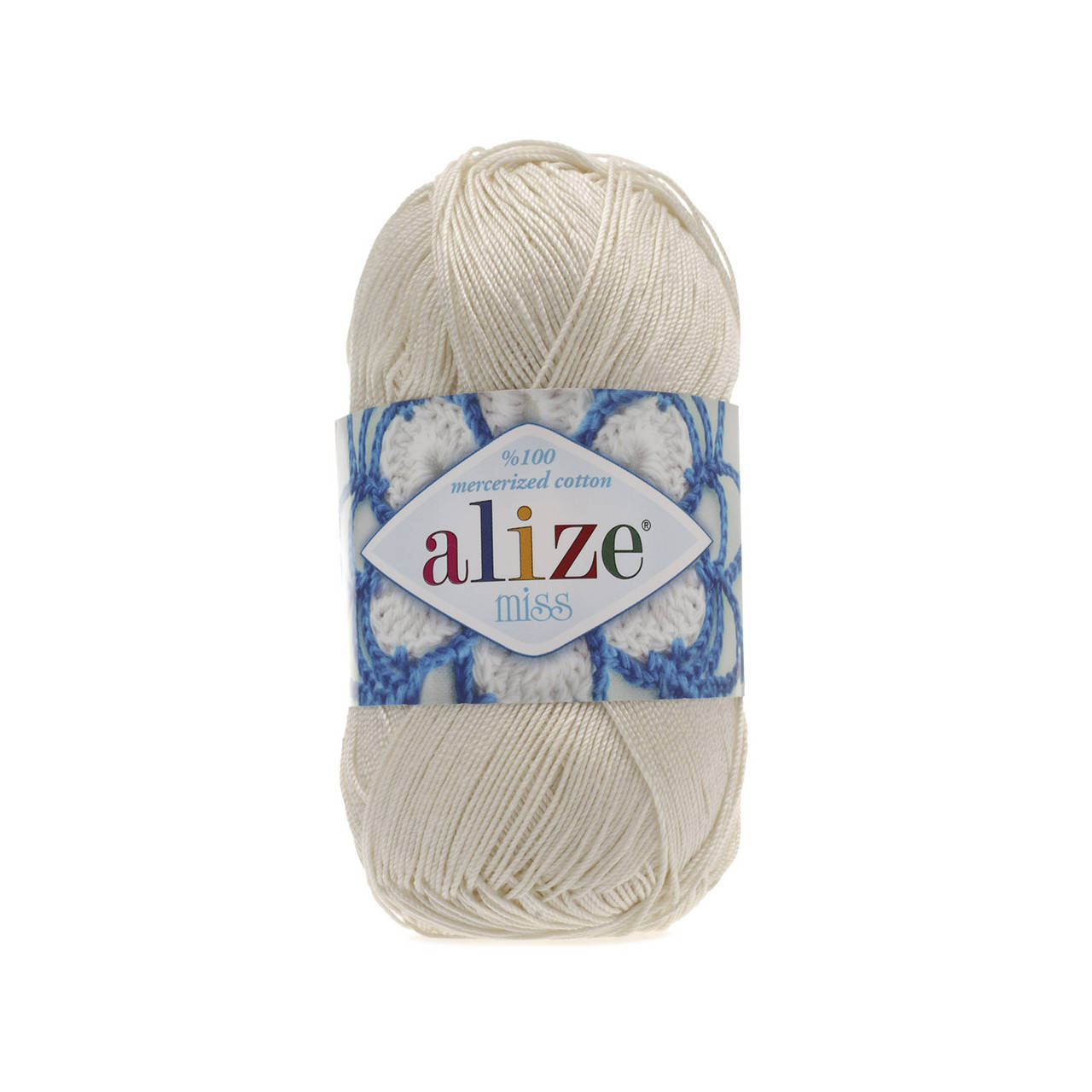 

Alize Miss (Ализе Мисс) 100% мерсеризованный хлопок 62 молочный