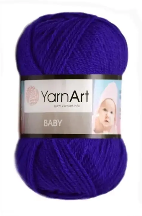 

Пряжа Демисезоная акриловая БебиYarnArt Baby Ярнарт 100% акрил, Турция 203- фиолетовый