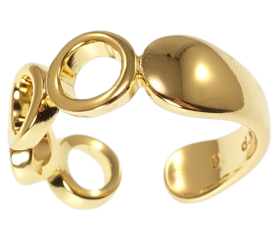 

Кольцо Xuping QQMM Позолота 14K "Колечки" р.16-17