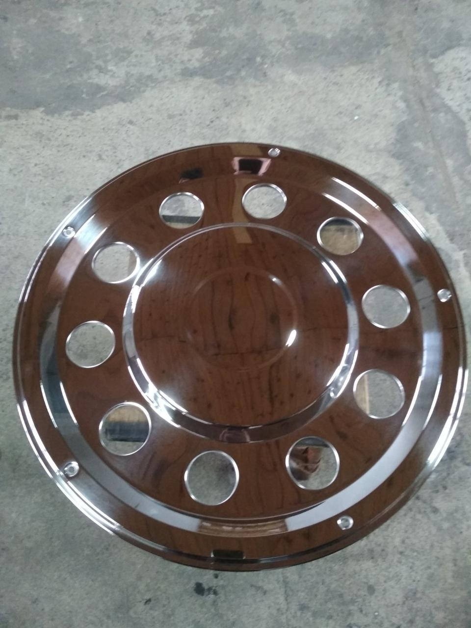 

Колпак колеса на заднюю ось R22.5 хром с крепежным комплектом колпак хромируван на заднюю ось грузовика