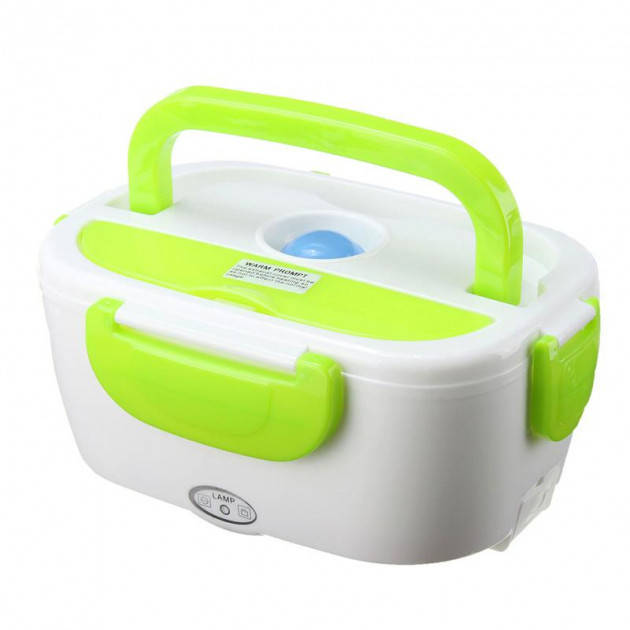 

Ланч-бокс с функцией подогрева еды от сети Electric lunch box | Зеленый! Скидочка