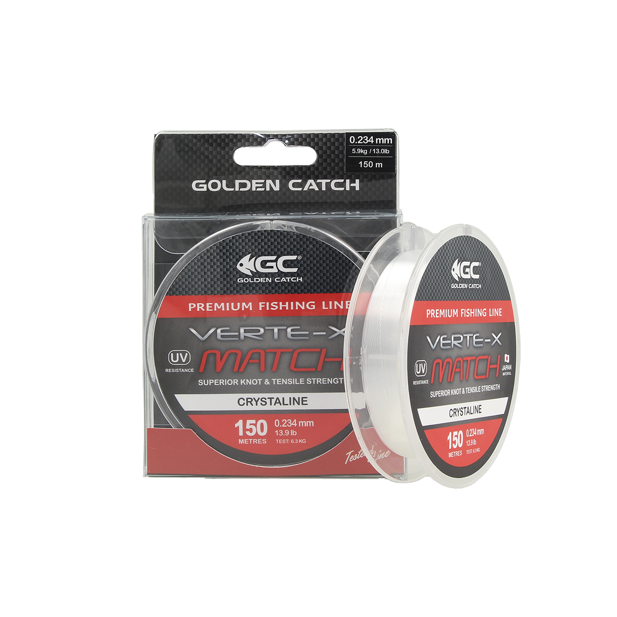 

Леска GC Verte-X Match CRL 150м 0.181 мм, Белый