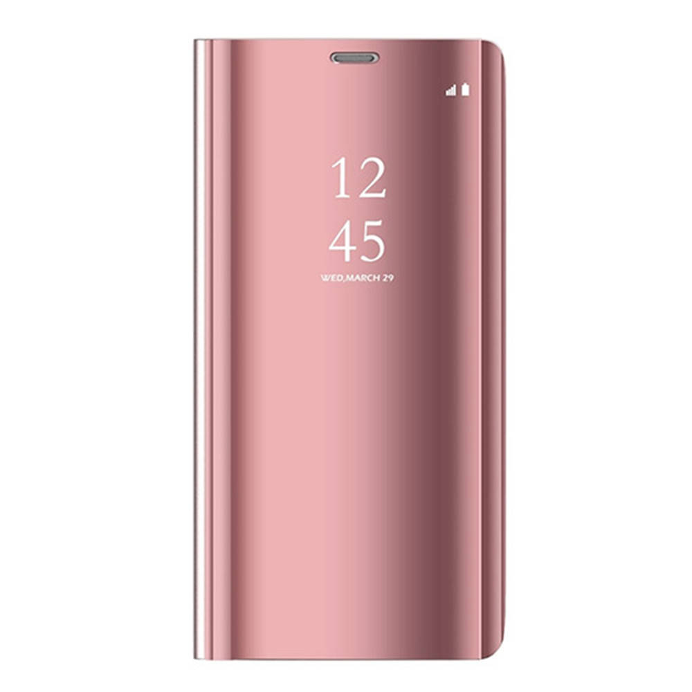 

Чехол книжка зеркало Clear View для Xiaomi 11T / 11T Pro розовый