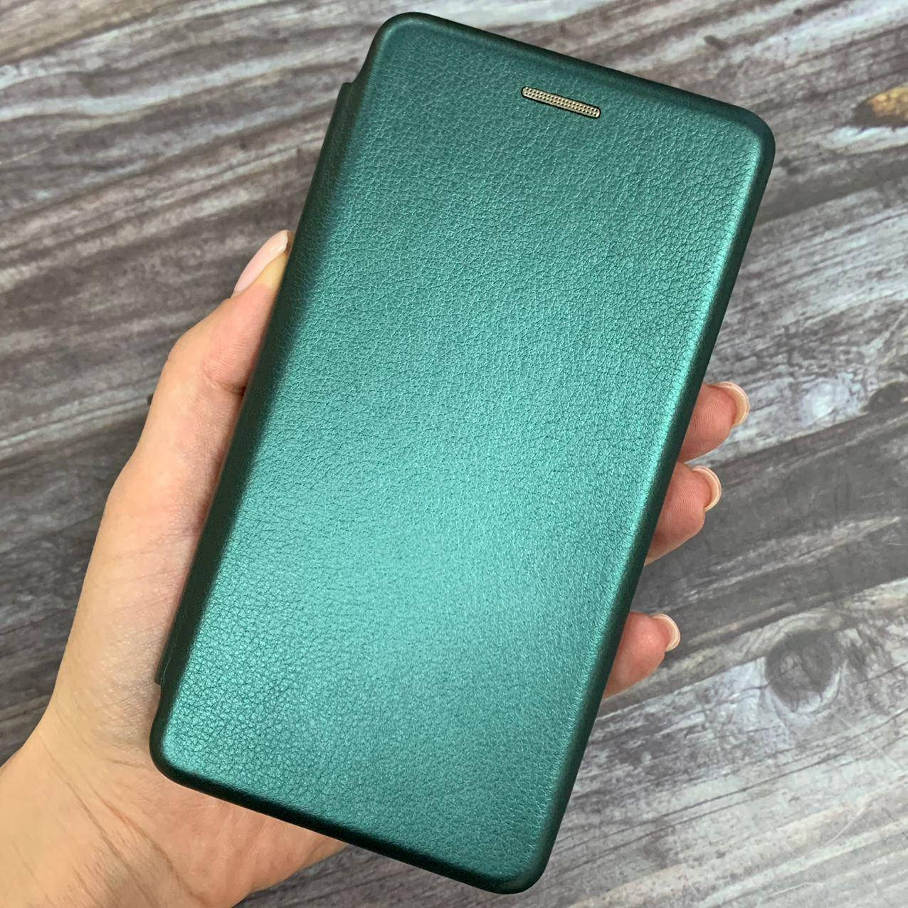 

Чехол книга для Xiaomi Redmi 4x с эко кожи с подставкой магнитом книжка на телефон сяоми редми 4х зеленая STN, Зелёный