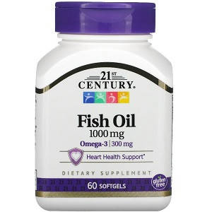 

Омега 3 21st Century Fish Oil 1000 mg (60 капсул.)