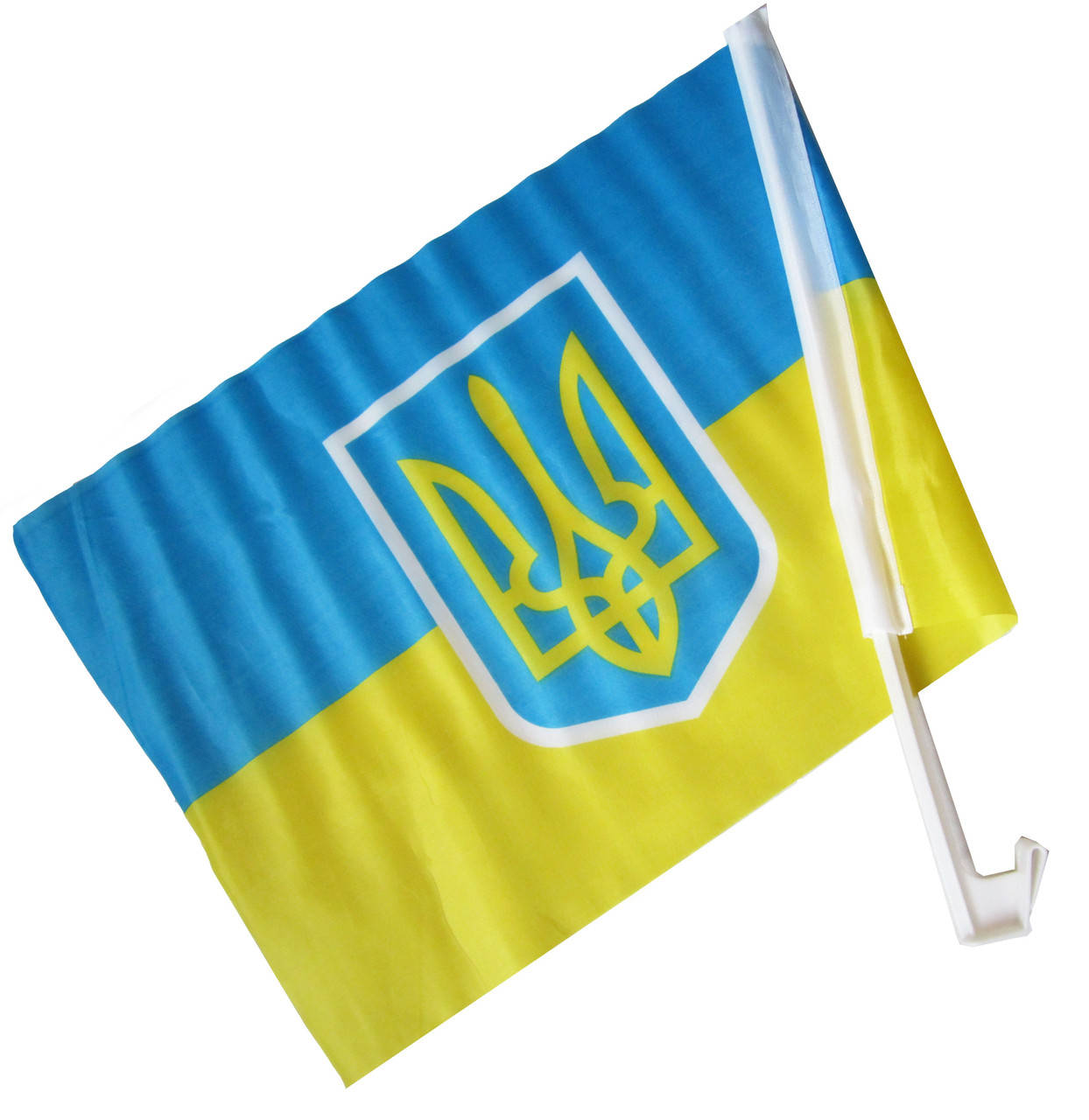 

Автомобильный флаг "Украина" с гербом 46х31,5см