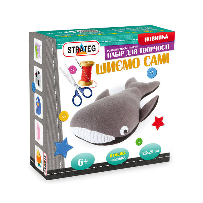 

Набір для творчості шиємо самі "Кит" (укр.) в коро-ці 35-35-11,5см