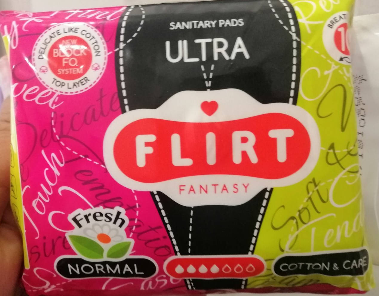 

FantasyFLIRT прокл д/крит днів ultra FRESH NEW - cotton & care - 4 краплі, 240 мм/уп=10шт