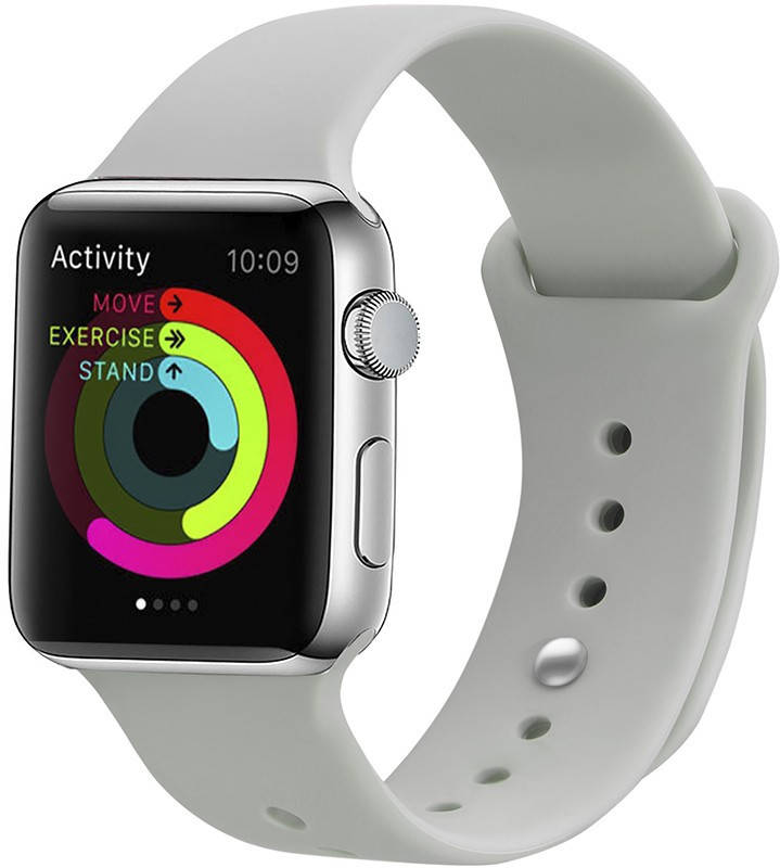 

Ремешок UWatch Silicone Strap for Apple Watch 42/44 mm Stone