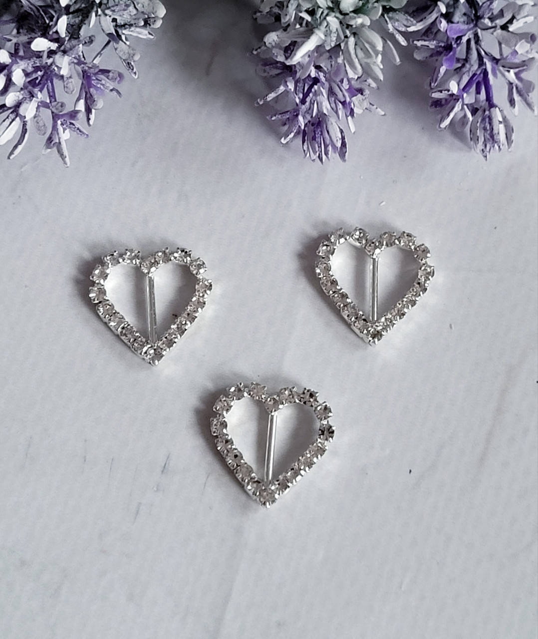 

Металева пряка Серце срібло