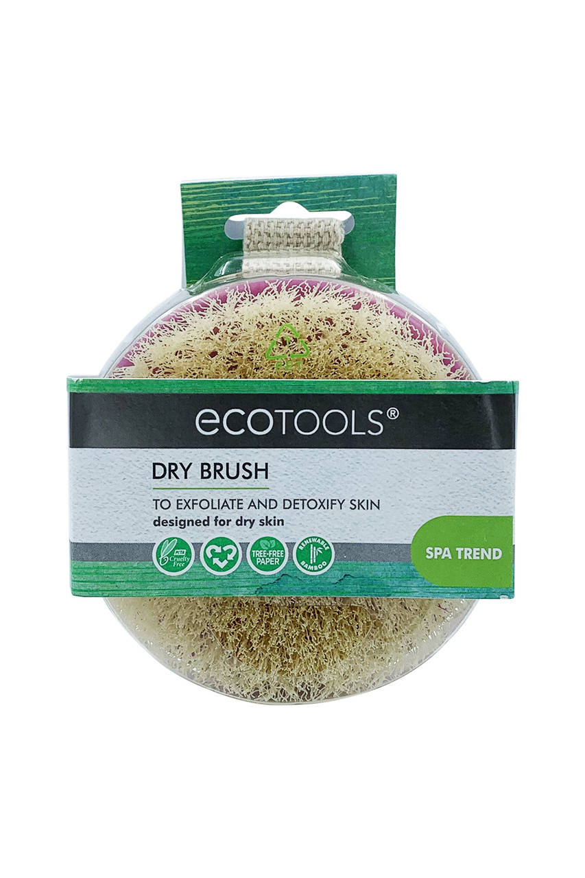 

Антицеллюлитная массажная бамбуковая Щетка для сухого массажа EcoTools оригинал подлинник США Америка, Бежевый