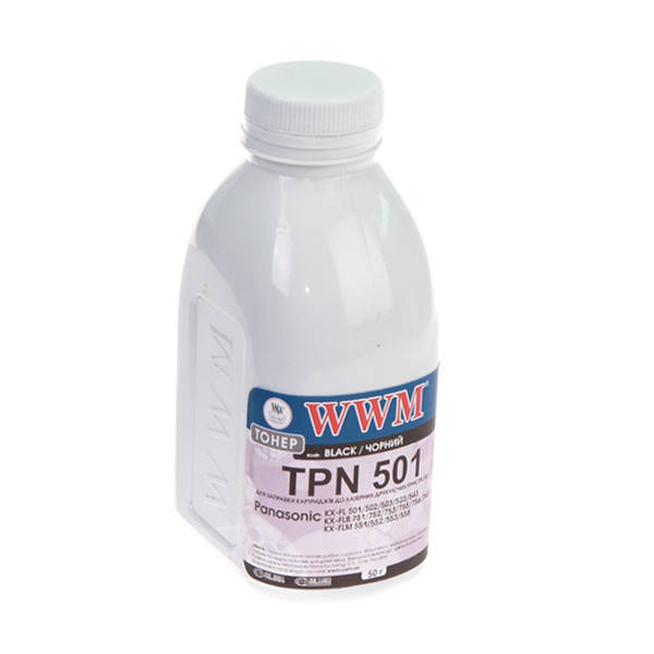 

Тонер WWM для Panasonic KX-FL 501/502/503/523/543 бутль 50г (TH68)