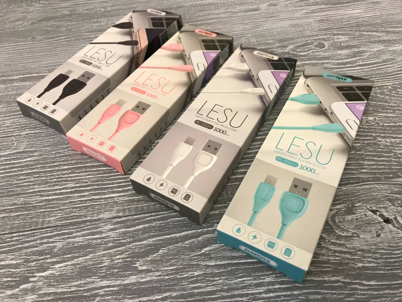 

USB кабель Remax Lesu с микро USB (4 цвета) (RC-050m), Разные цвета
