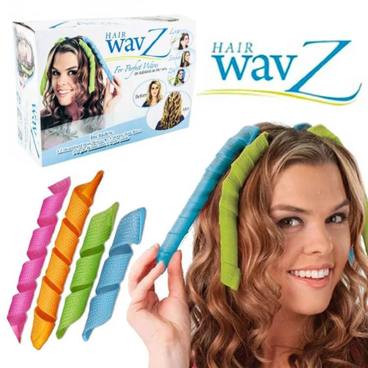 

Волшебные бигуди для волос любой длины Hair Wavz | бигуди-спиральки
