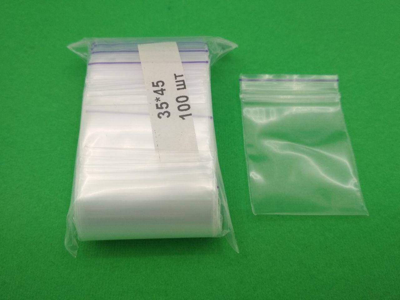 

Пакеты струна с замком Zip-Lock 3,5см x 4,5см(100шт) (1 пачка)