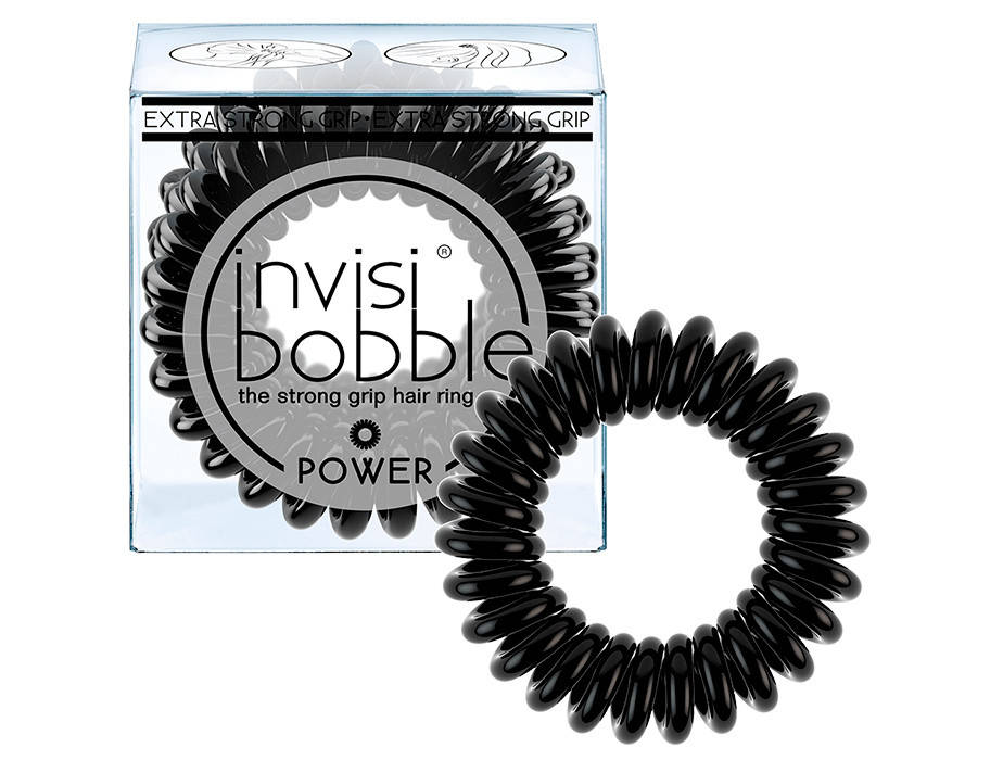 

Резинка-браслет для волос Invisibobble Power True Black, 3шт (4260285373237), Черный