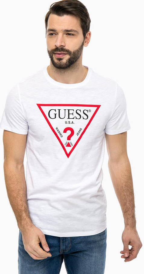 

Футболка мужская Guess, гесс белая
