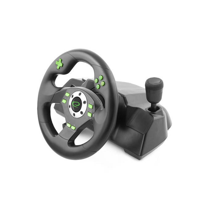 

Руль игровой с педалями газа и тормоза Esperanza EGW101, Черный