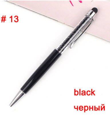 

Универсальный стилус ручка 2 в 1 (цена за 1 шт) ассортимент 3 цвета, сенсорного экрана для iPhone, Samsung черный