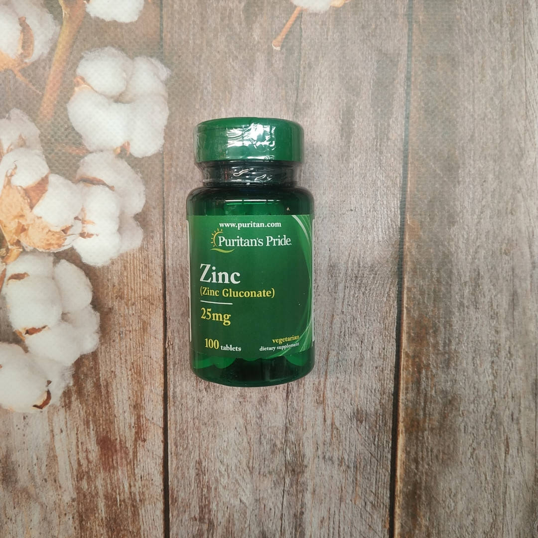 

Puritan's Pride Zinc 25 mg 100 tab zink , цинк