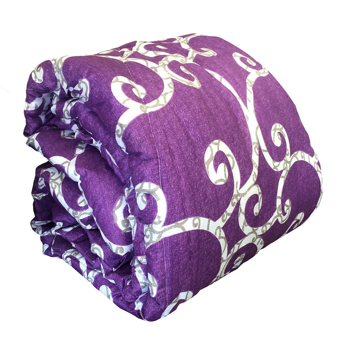 

Одеяло двуспальное силикон, ткань поликоттон, Сиреневый