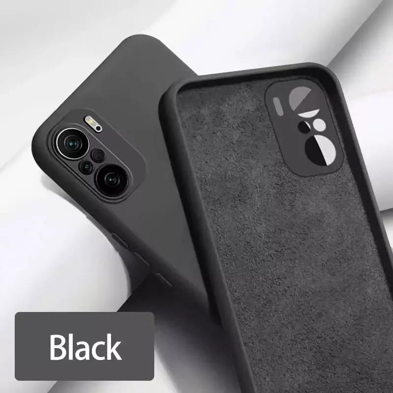 

Чехол на Xiaomi Poco F3 Поко Ф3 с микрофиброй внутри силиконовый, Разные цвета