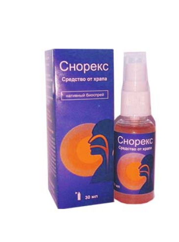

Снорекс - спрей от храпа