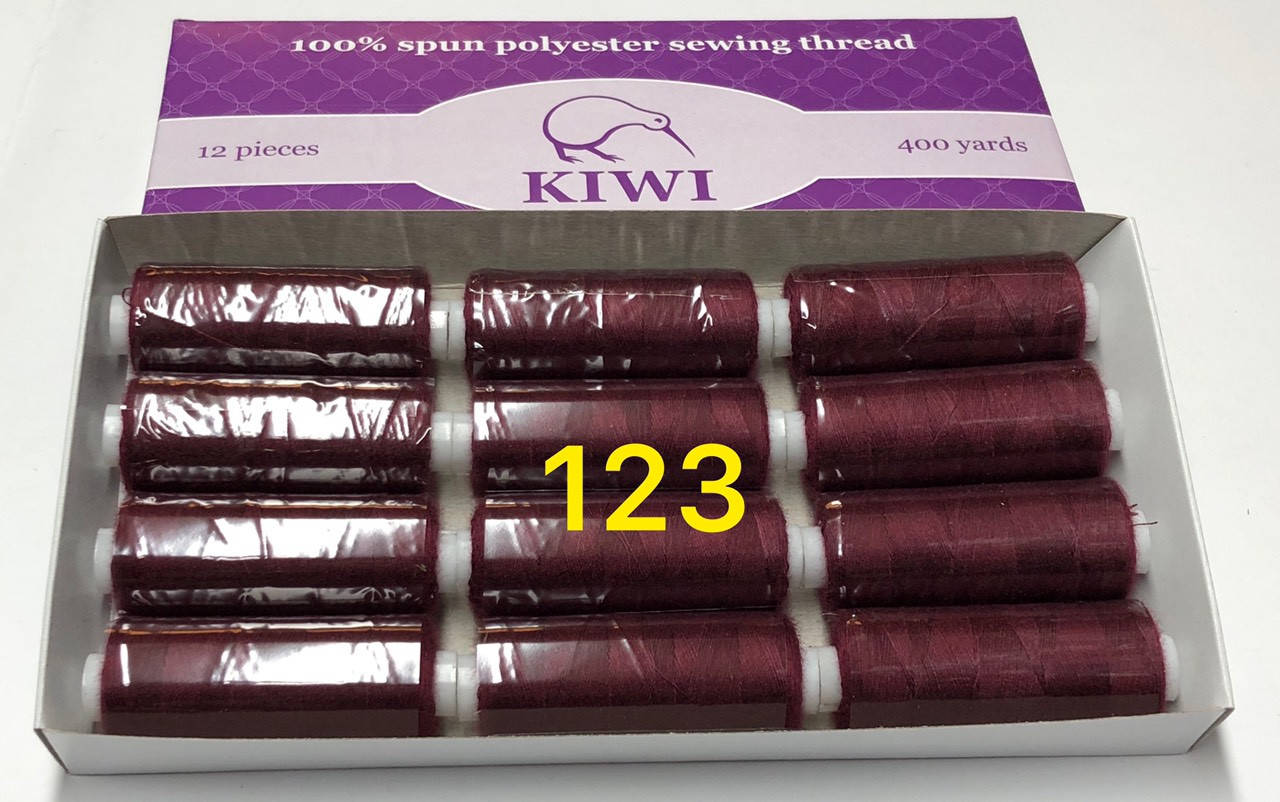 

Швейные нитки 40/2 123тон полиэстер Kiwi Киви 400ярдов