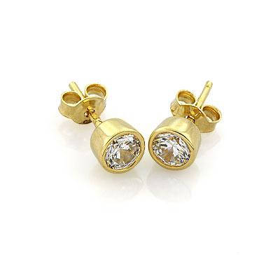 

Серьги Caflon Gold Кристалл завальцованные мини M204Y апрель