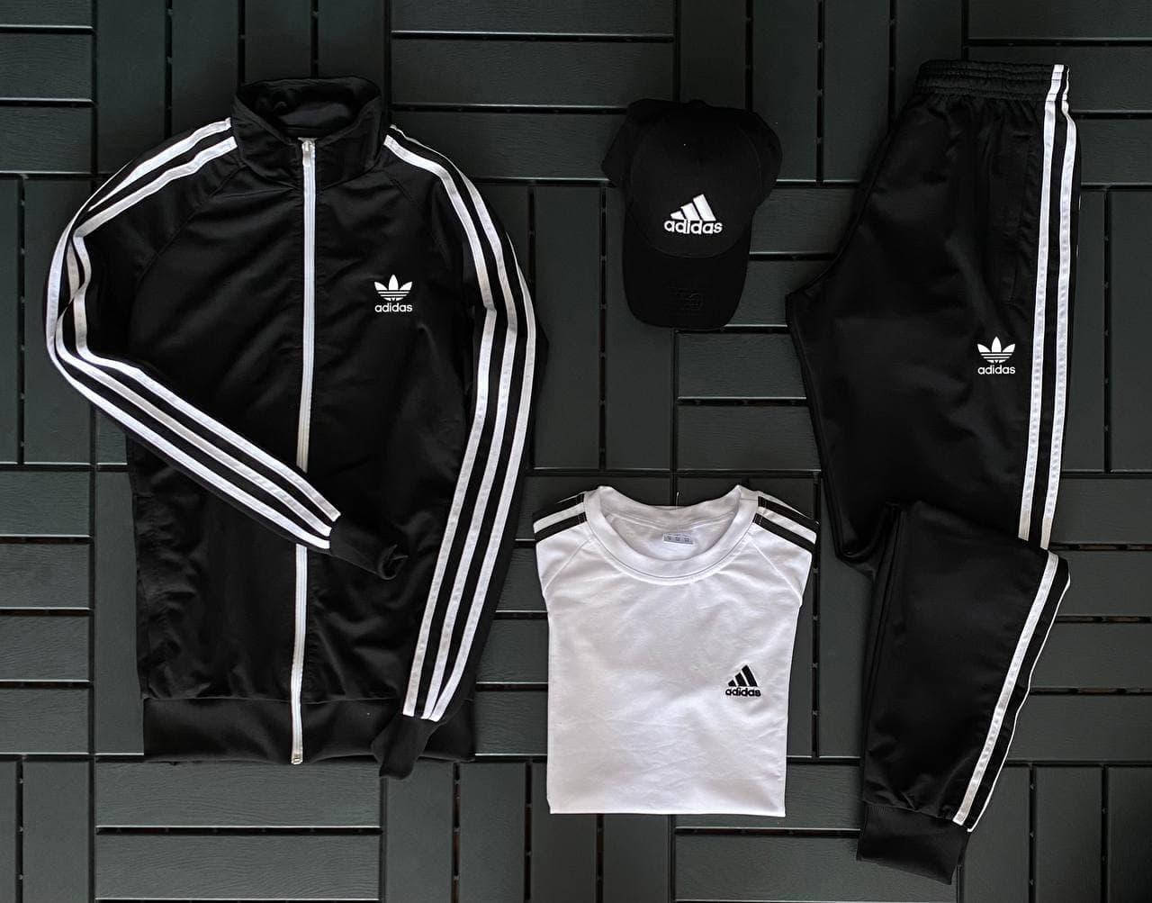 

Спортивный костюм мужской Adidas дайвинг осенний весенний демисезонный | Комплект Адидас черный ЛЮКС качества