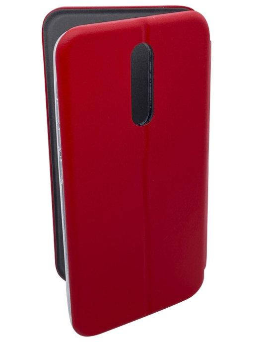 

Чехол-книжка Xiaomi Redmi 8 Красный цвет \ чехол-книга redmi 8 магнитная есть отдел для карты