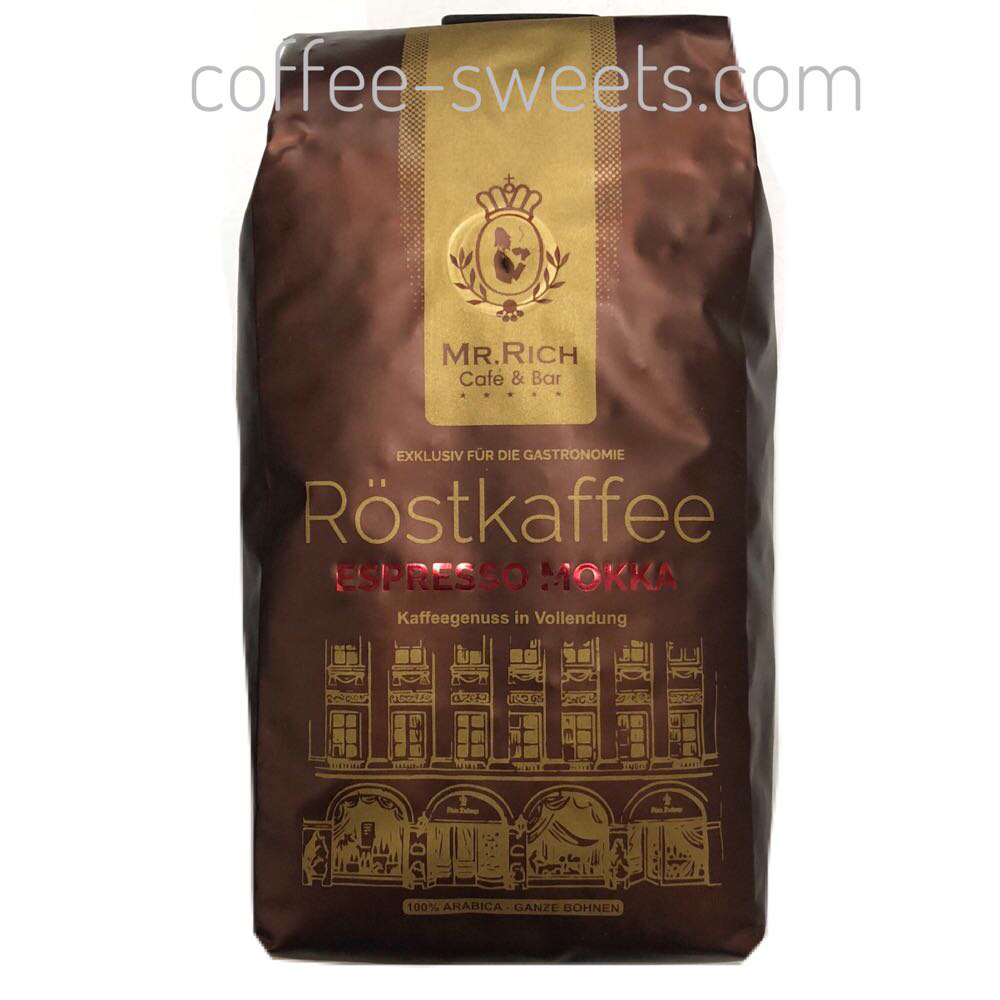 

Кофе зерновой Mr.Rich. Rostkaffee Espresso Mokka 500g