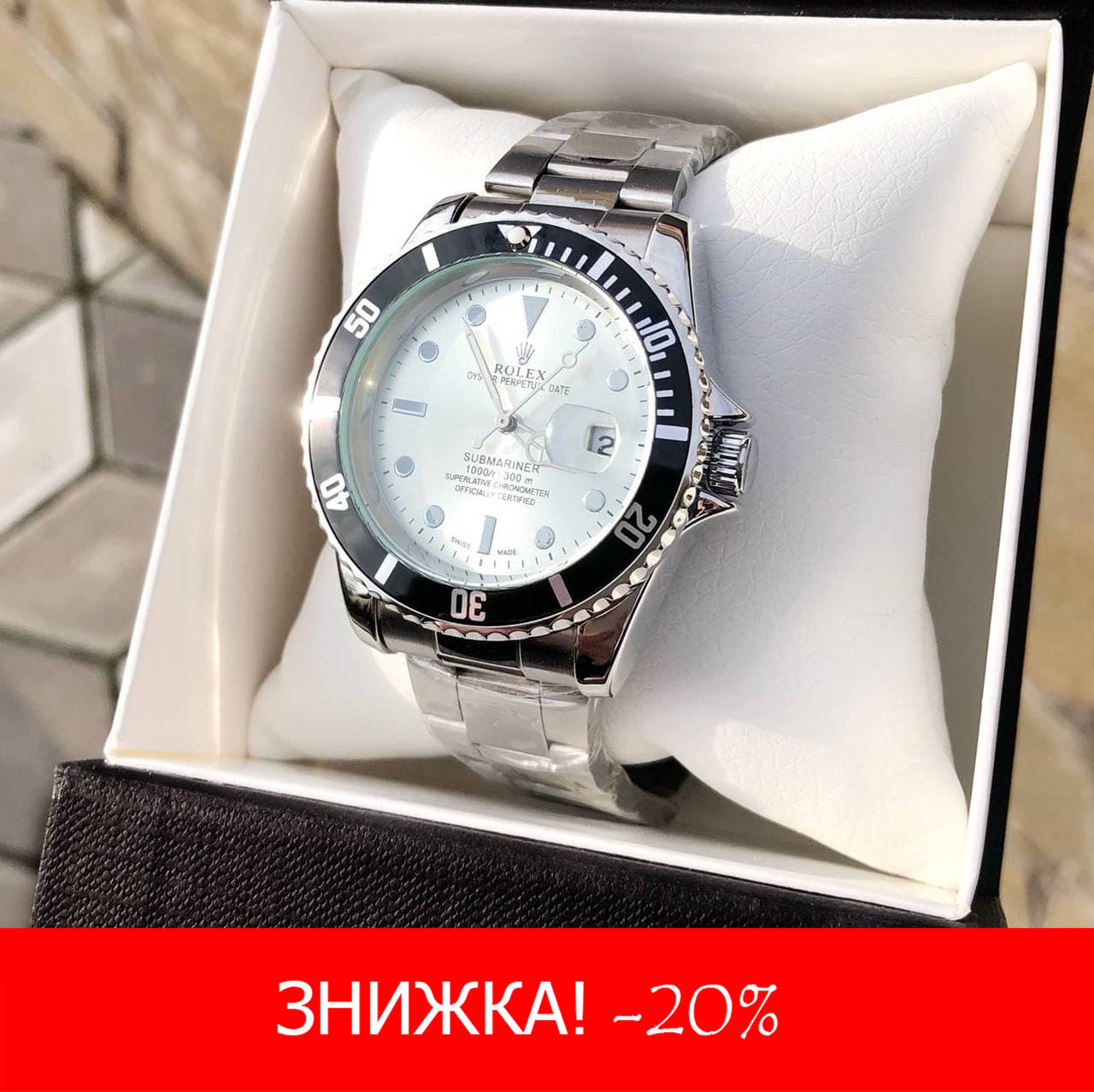 

Мужские кварцевые часы Rolex Submariner (Ролекс) серые