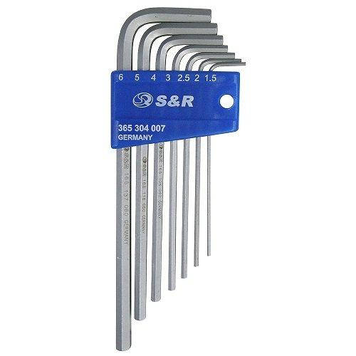 

Набор шестигранных ключей S&R НX 7шт в пластиковой клипсе 365304007