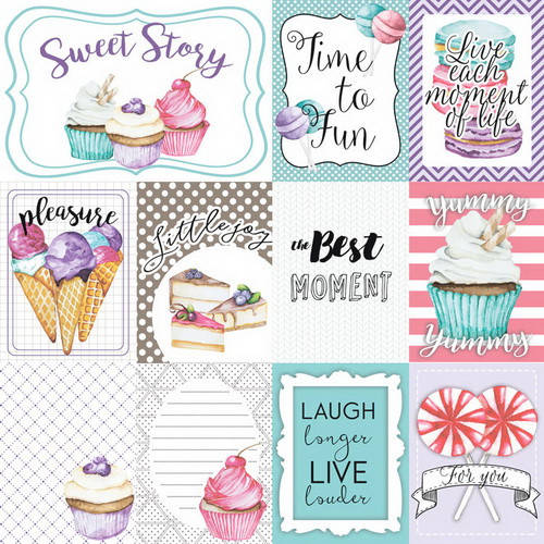 

Папір з карточками - Candy Shop №2 - Fabrika Decoru - 30x30