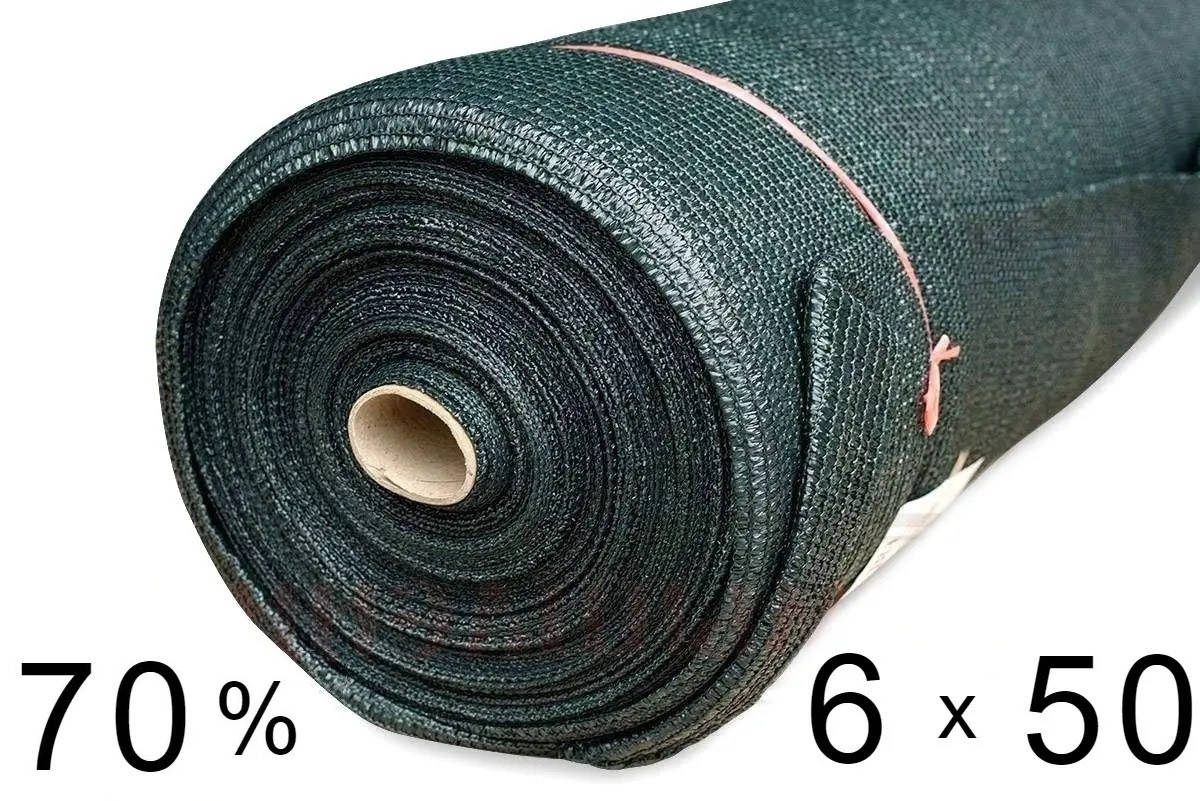 

Сетка затеняющая 70 % - 6 м × 50 м, Зелёный