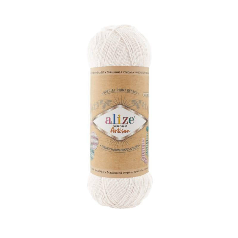 

Alize Superwash Artisan - 55 белый
