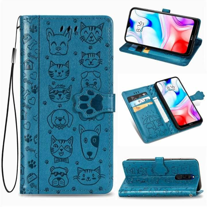 

Чехол Embossed Cat and Dog для Xiaomi Redmi 8 книжка кожа PU Blue