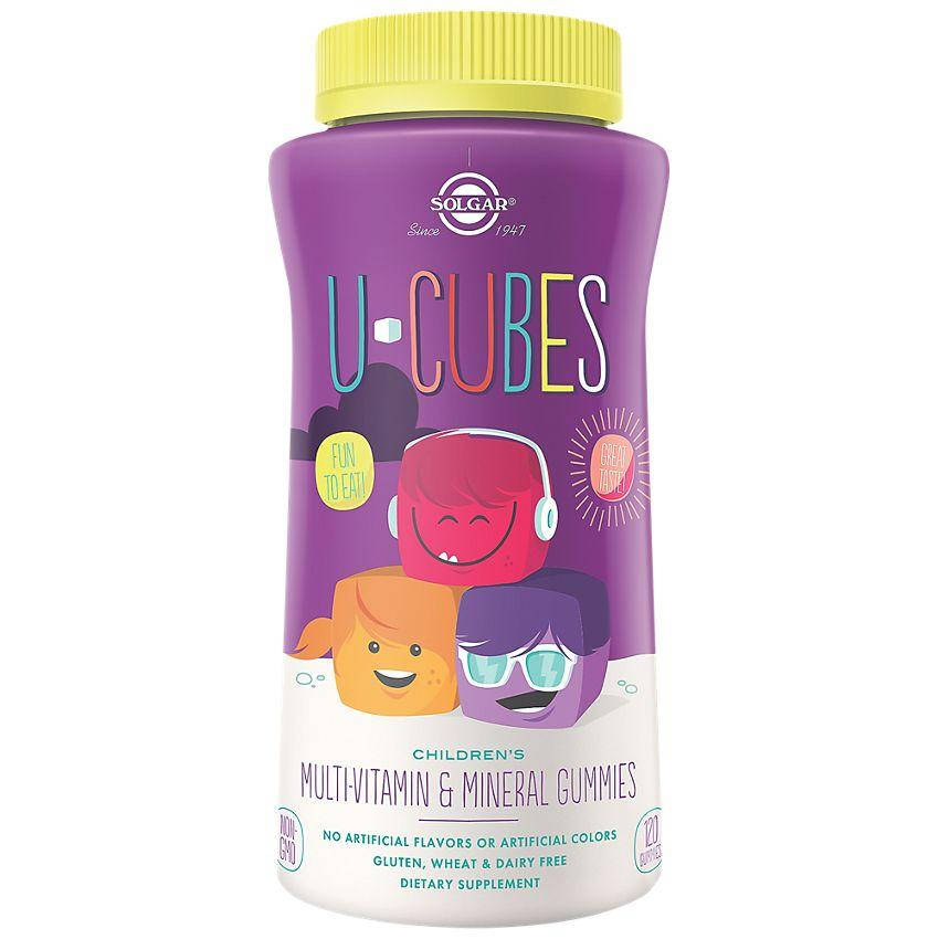

Витамины для детей Solgar U-Cubes Children's Multi-Vitamin & Mineral Gummies 120 желеек
