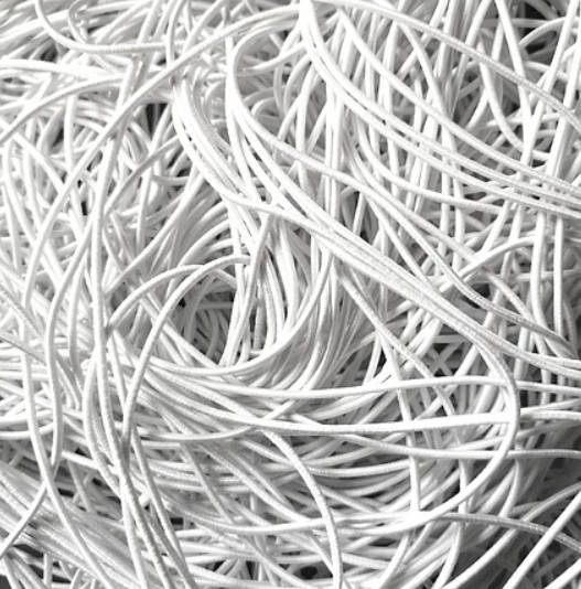 

Резинка круглая шляпная 1,5 мм, белый