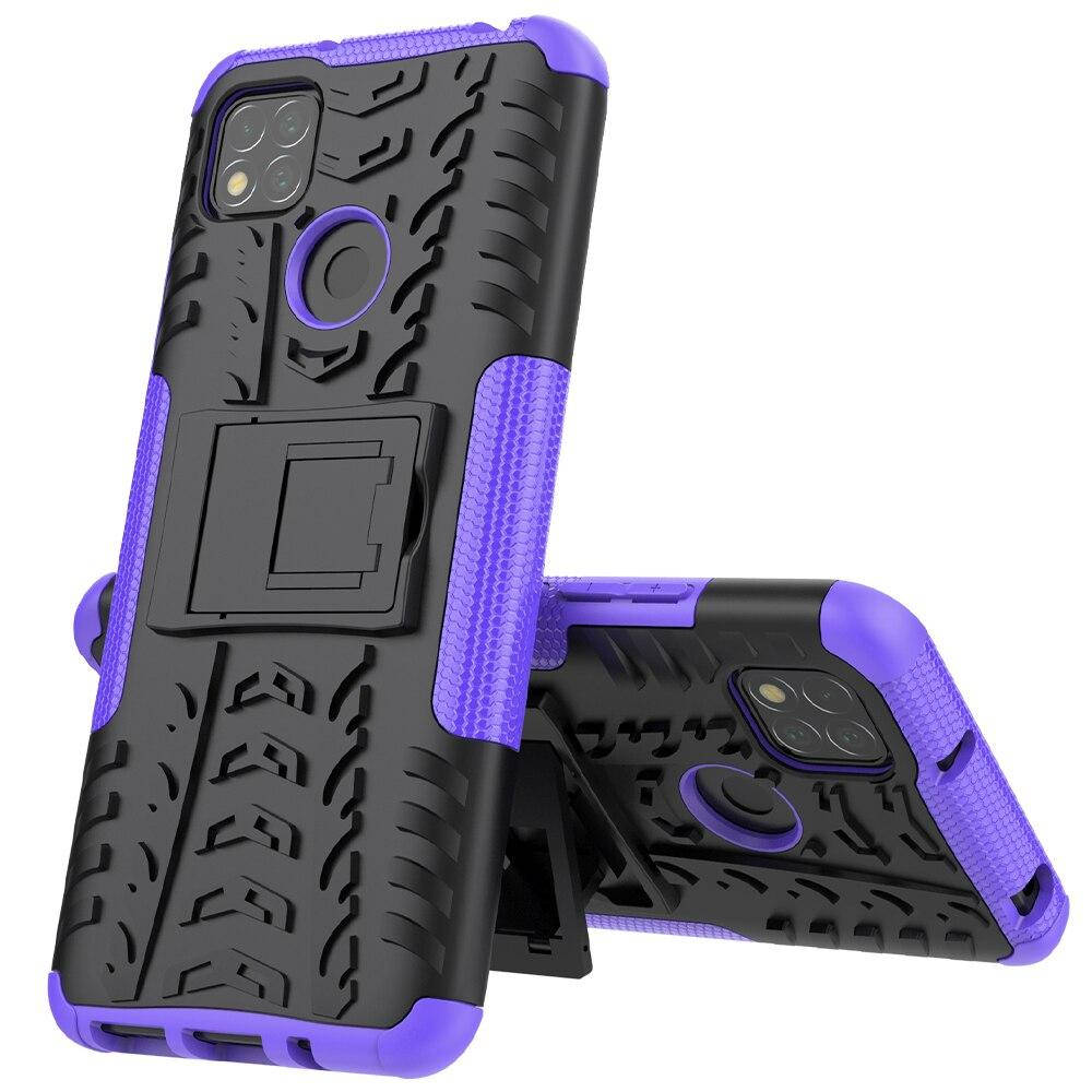 

PC + TPU чехол Armor на Xiaomi Redmi 9C (на редми 9с) фиолетовый