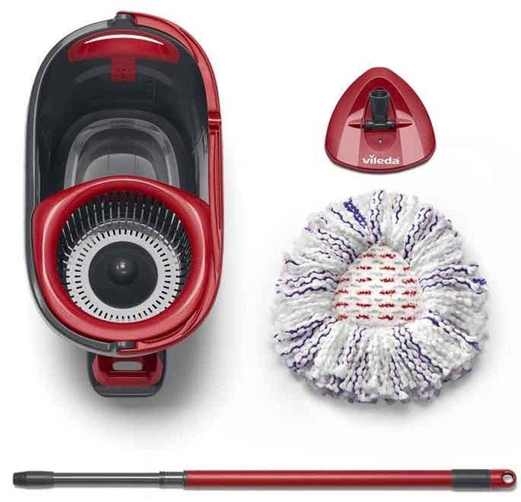 

Набор для уборки швабра+ведро VILEDA Turbo 3w1, Красный
