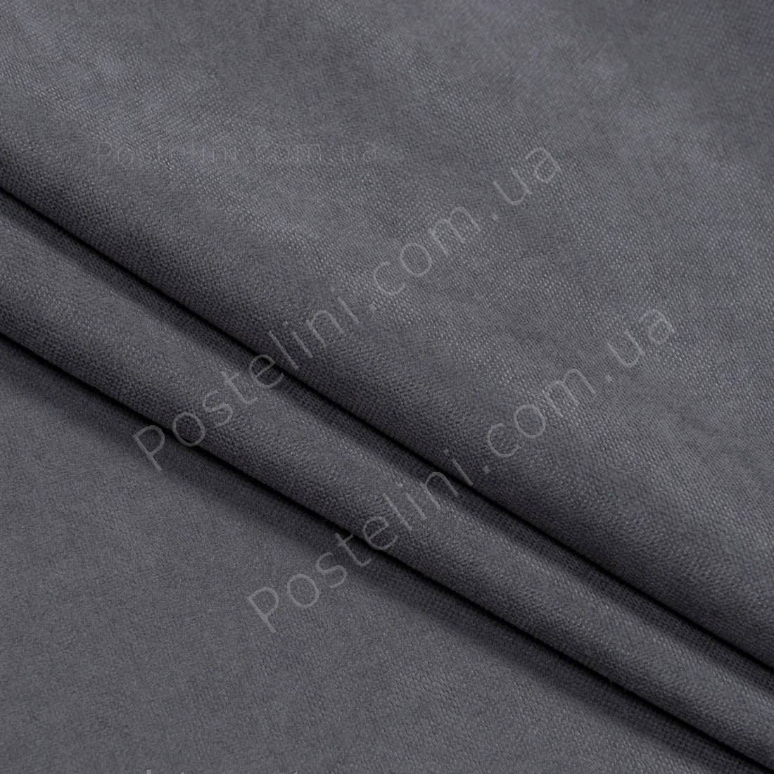 

Ткань для штор Nubuk темно серый 80340 Турция однотонная