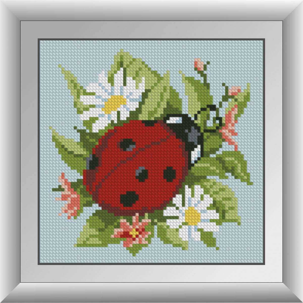 

Картина из мозаики Dream Art Божья коровка (DA-30672) 18 х 18 см (Без подрамника)