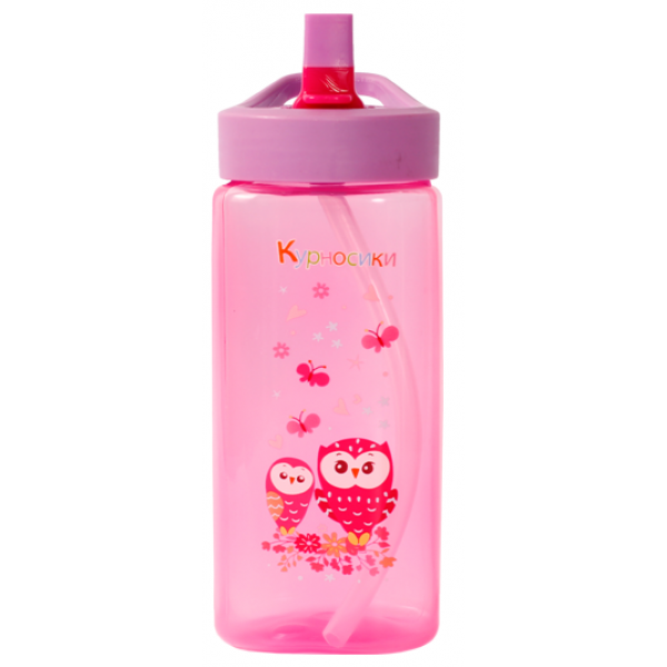

Поилка Курносики со сложным носиком и силиконовой соломинкой, 420 мл