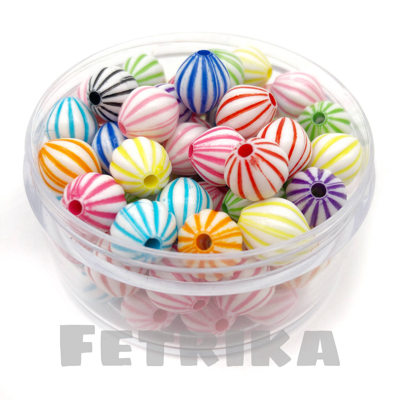 

Бусины акриловые разноцветные дыни 12 мм, Разные цвета